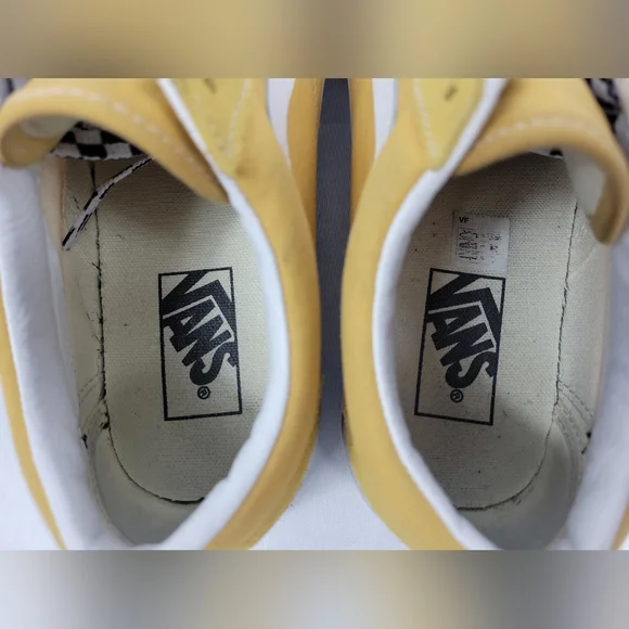 Vans Off The Wall Low Top Comfort Shoes Mens 6.5 Womens 8 Yellow Sneakers 751505 - Picture 5 of 12